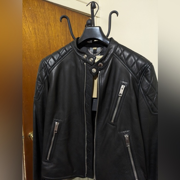 Mens Burberry leather jacket